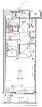 クレヴィスタ武蔵中原Ⅱの間取り画像