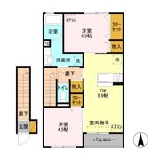 リーヴ ゴーシュ Ⅰの間取り画像