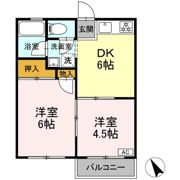 コーポふじⅡの間取り画像