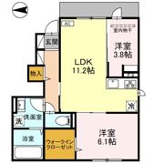 サンハイツ岡Ⅷの間取り画像