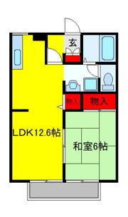 ユーサンパレスCの間取り画像