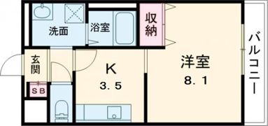 アムール高松東の間取り画像