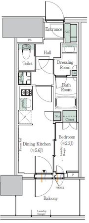 ONE ROOF RESIDENCE NISHINIPPORI（ワンルーフレジデンス西日暮里）の間取り画像