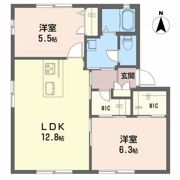 シャーメゾン万々 D棟の間取り画像