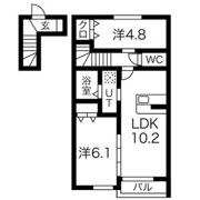 SOLANE LALA利府の間取り画像