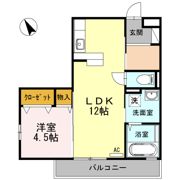 ローゼスポート港町 A棟の間取り画像