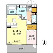 KRANE B棟の間取り画像