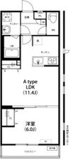 リブリ・貝塚の間取り画像