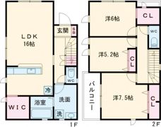 リナージュ津市白塚町01の間取り画像