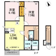 グランコート Bの間取り画像