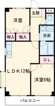 バードウェルマンションの間取り画像