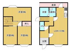 光栄ハイツ C・Dの間取り画像