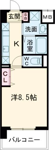 フィオレ・レジデンス出島海岸通の間取り画像