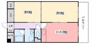 広畑中村コーポの間取り画像