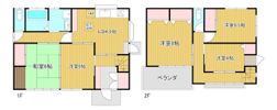 米津町戸建ての間取り画像