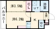 三宝町ジーイー・シスの間取り画像
