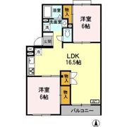 プレザント花田の間取り画像