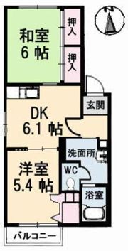 クレール中央の間取り画像