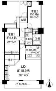 朝日八王子マンションの間取り画像