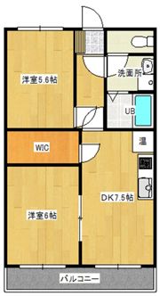サンライズ若葉の間取り画像