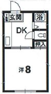 北村ハイツの間取り画像