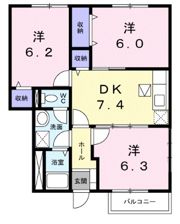 アヴァンガーデンⅠの間取り画像