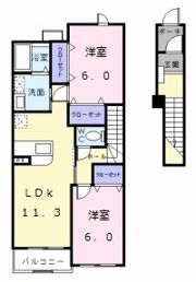 サニーセトル Aの間取り画像