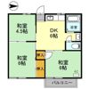 ファミールコーポ高屋6の間取り画像