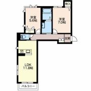 コンフォルト西公文名の間取り画像