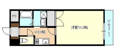 グランヴェルジェ中須Ⅰの間取り画像