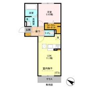 シャンブルの間取り画像