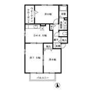 ルピナセゾン B棟の間取り画像