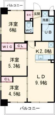 コンダクトレジデンスSHIMOJONOの間取り画像