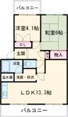 ハイツ弥風の間取り画像