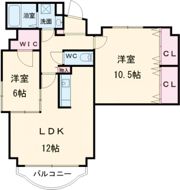 フラワーとんずいの間取り画像