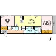 ルフレ大門の間取り画像