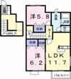 メモリアルビレッジ Ⅴの間取り画像