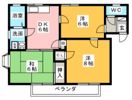 コーポルークワットAの間取り画像