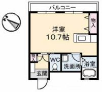 C．C．COURT五日市駅前の間取り画像