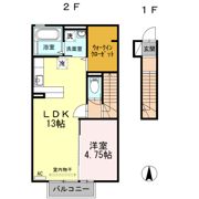 アネックス大坂上 Cの間取り画像
