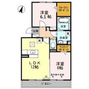 イーストタウン Bの間取り画像