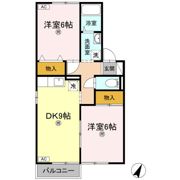 サニーコーポ A棟の間取り画像