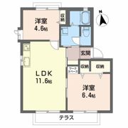 サンテラスレイジAの間取り画像