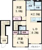 ソレイユ二重堀A棟の間取り画像