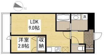 月光福山三吉町の間取り画像