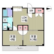 筑波レジデンスの間取り画像
