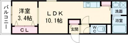 ジーメゾン泉が丘ミライの間取り画像