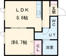 ecoa長都Ⅱの間取り画像