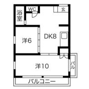 アレーズ岐阜北B棟の間取り画像