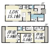 東大和市立野戸建02の間取り画像